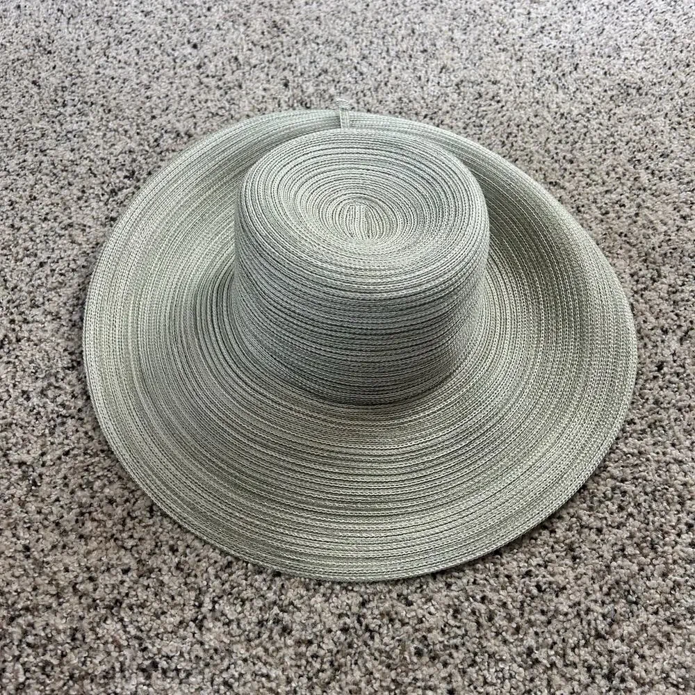 Sloggers Sun Hat Size Medium 22 Inches Wide Brim Woven Beach Vacation - Picture 6 of 6